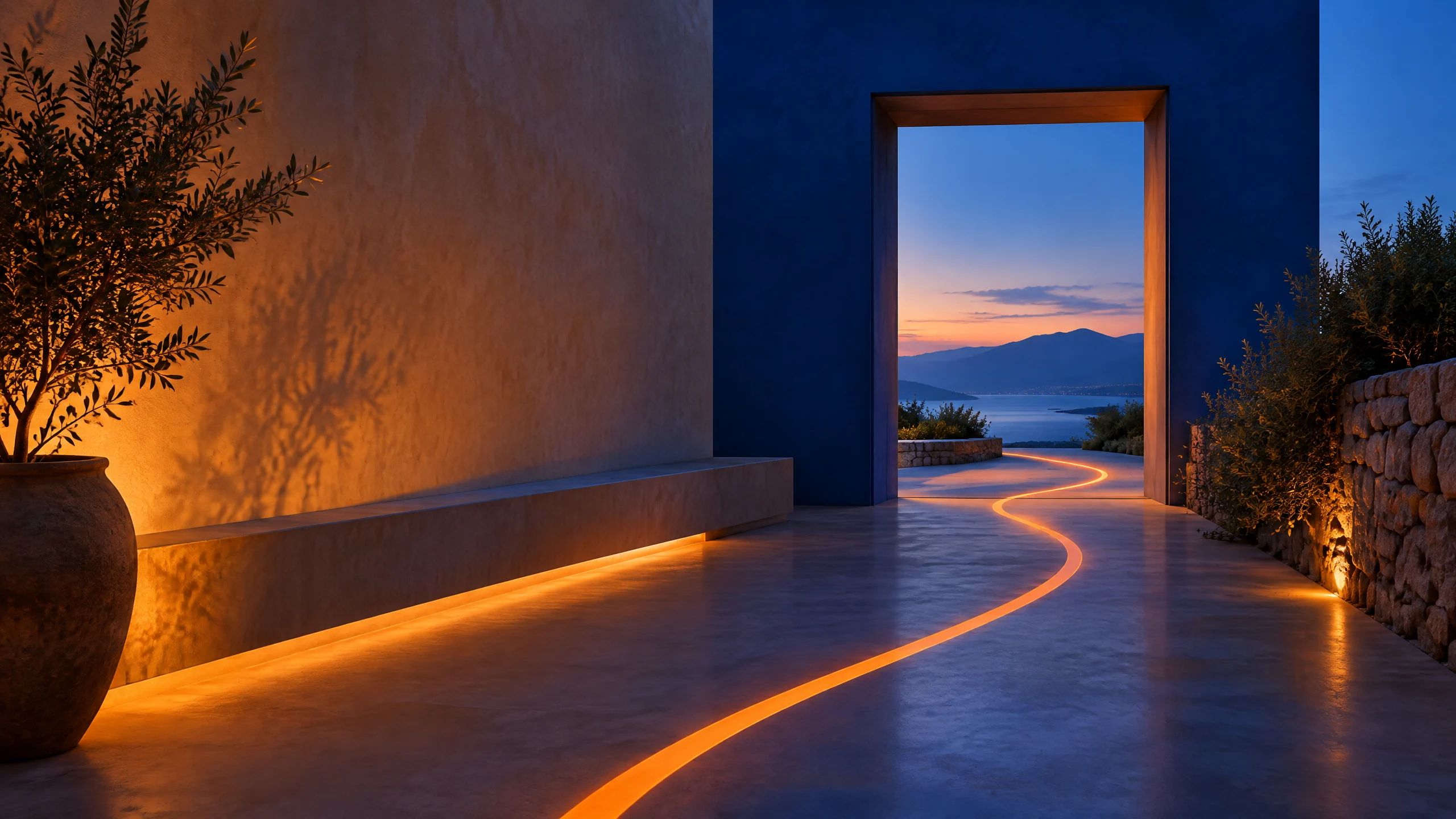 Warm evening passage